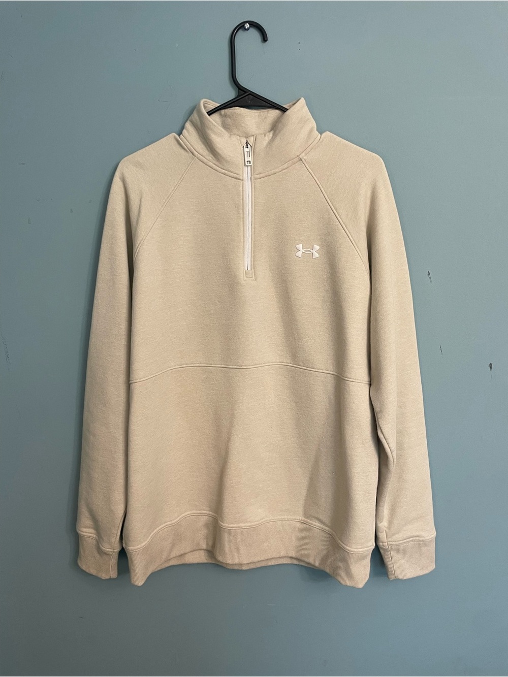 Under Armour Men’s Cream Quarter-Zip Pullover